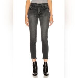 Moussy Vintage Westcliffe Skinny Ankle Jeans Light Black Size 25